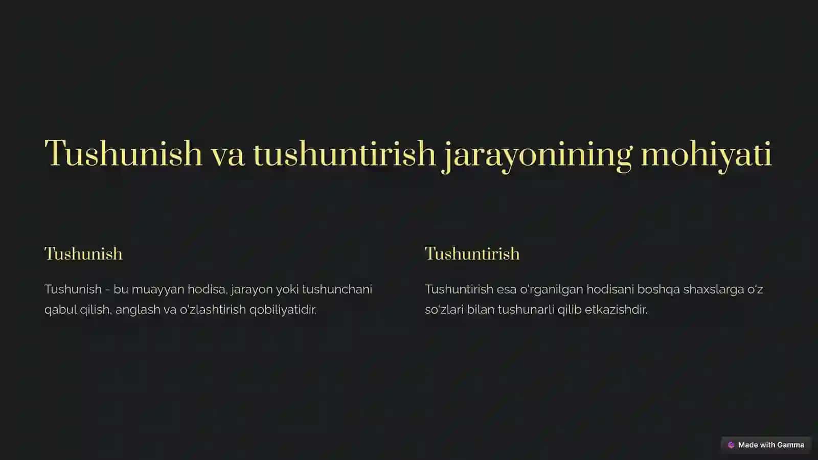 Tushunish va tushuntirish ilmiy faoliyatning mezoni 2