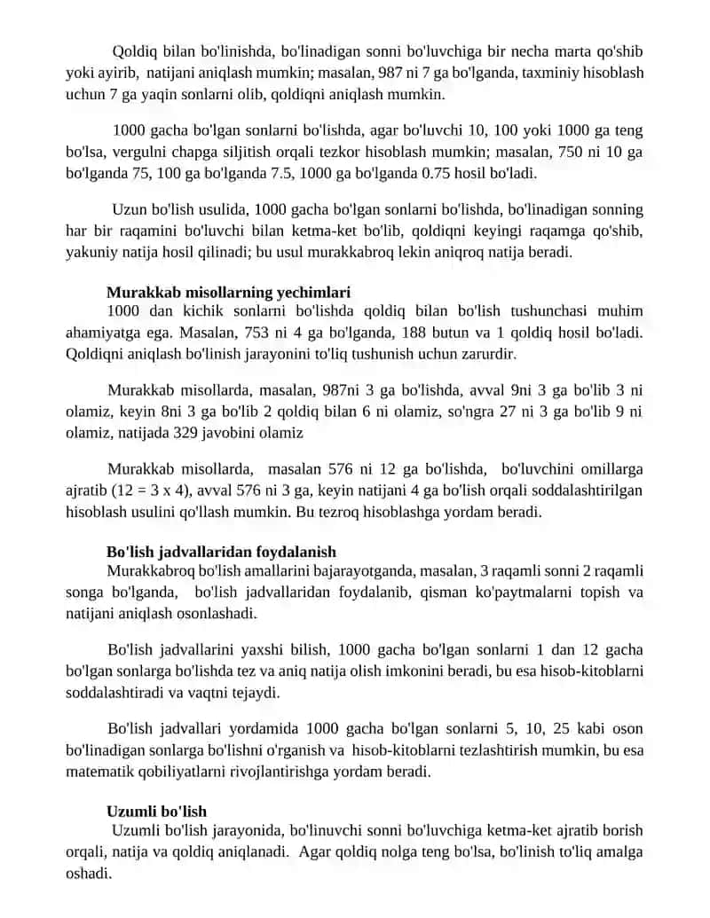 1000 ichida sonlarni boʻlish metodikasi 2