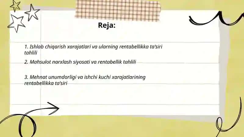 Rentebellika tasir etuvchi omillar tahlili 2