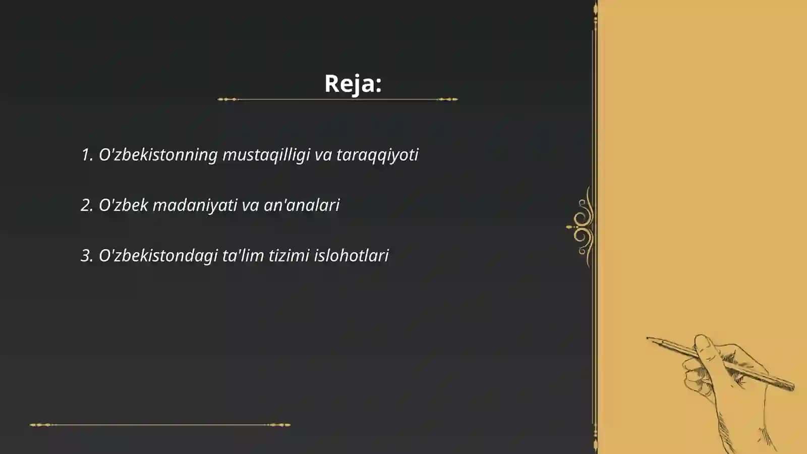 Taqdimot nutqi 2