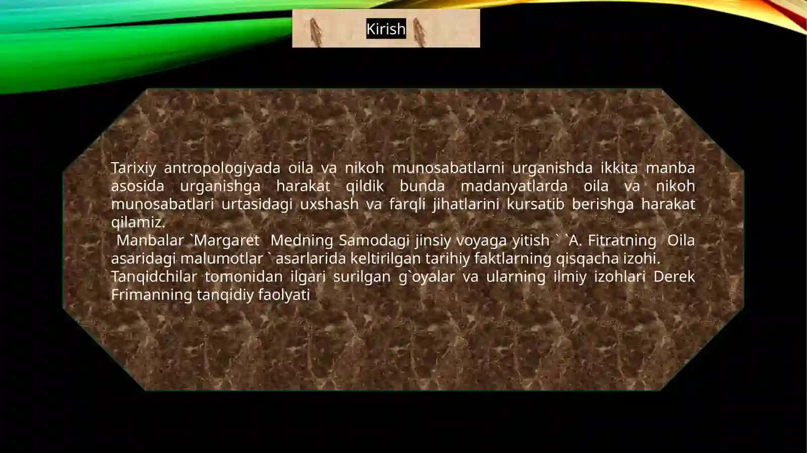Tarixiy Antropologiyadan Mustaqil ish 2