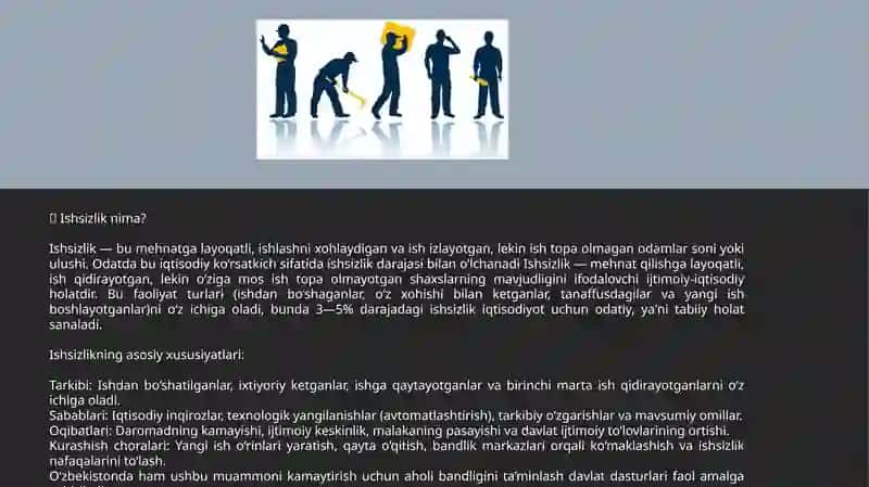 Ishsizlik 2