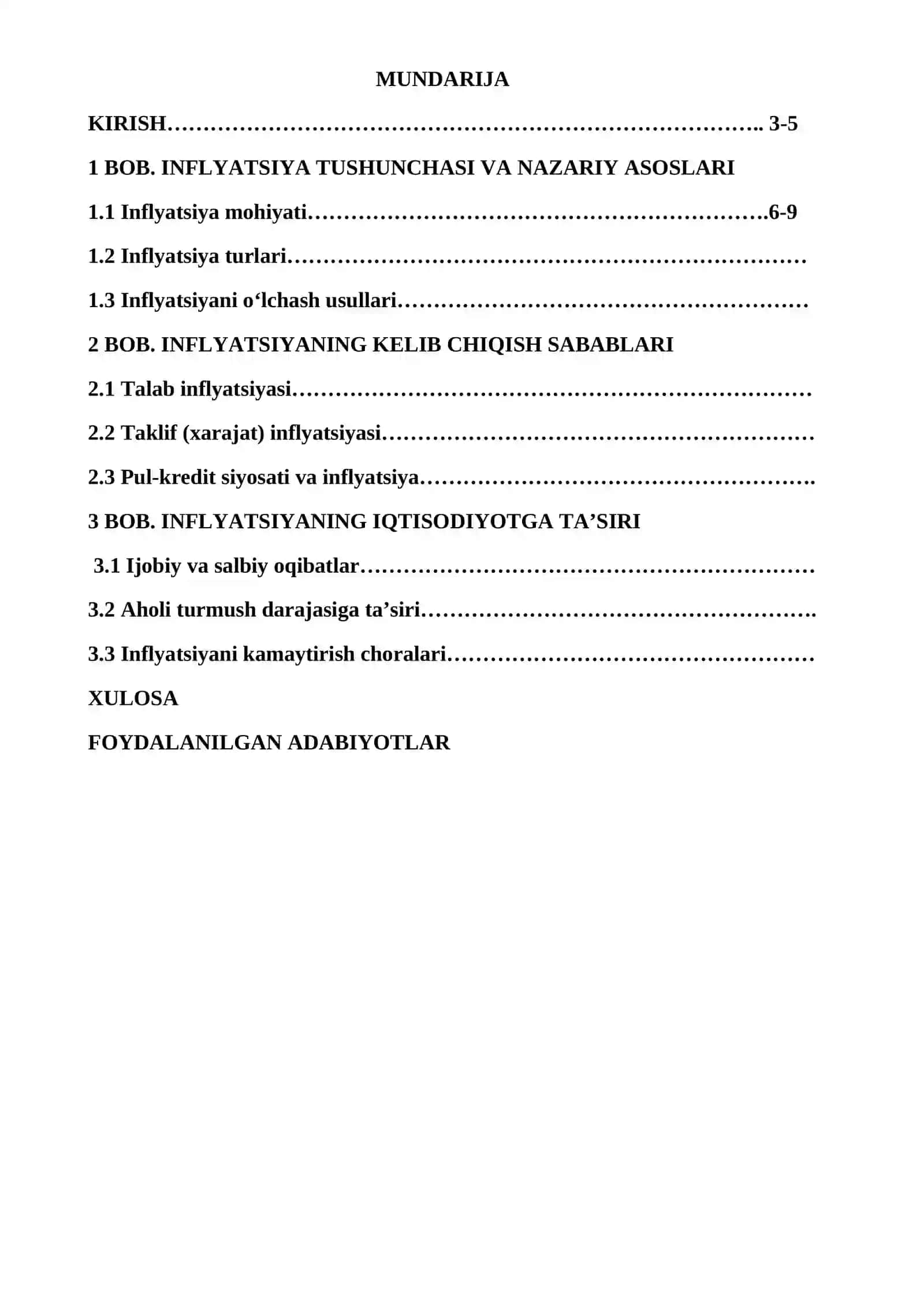 IQTISODIYOT NAZARIYASI 1,2 fanidan Kurs ishi 2