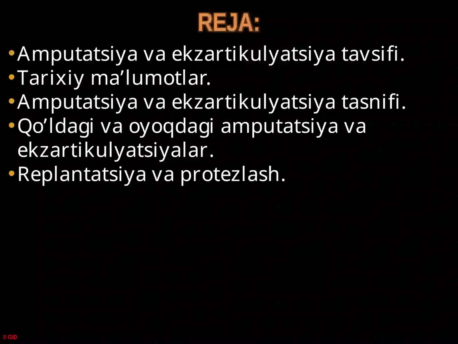ORTOPEDIK XIRURGIYA VA TRAVMATOLOGIYA 2