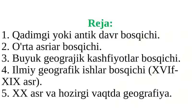 Umumiy tabiiy geografiya fanida taqdimot 2