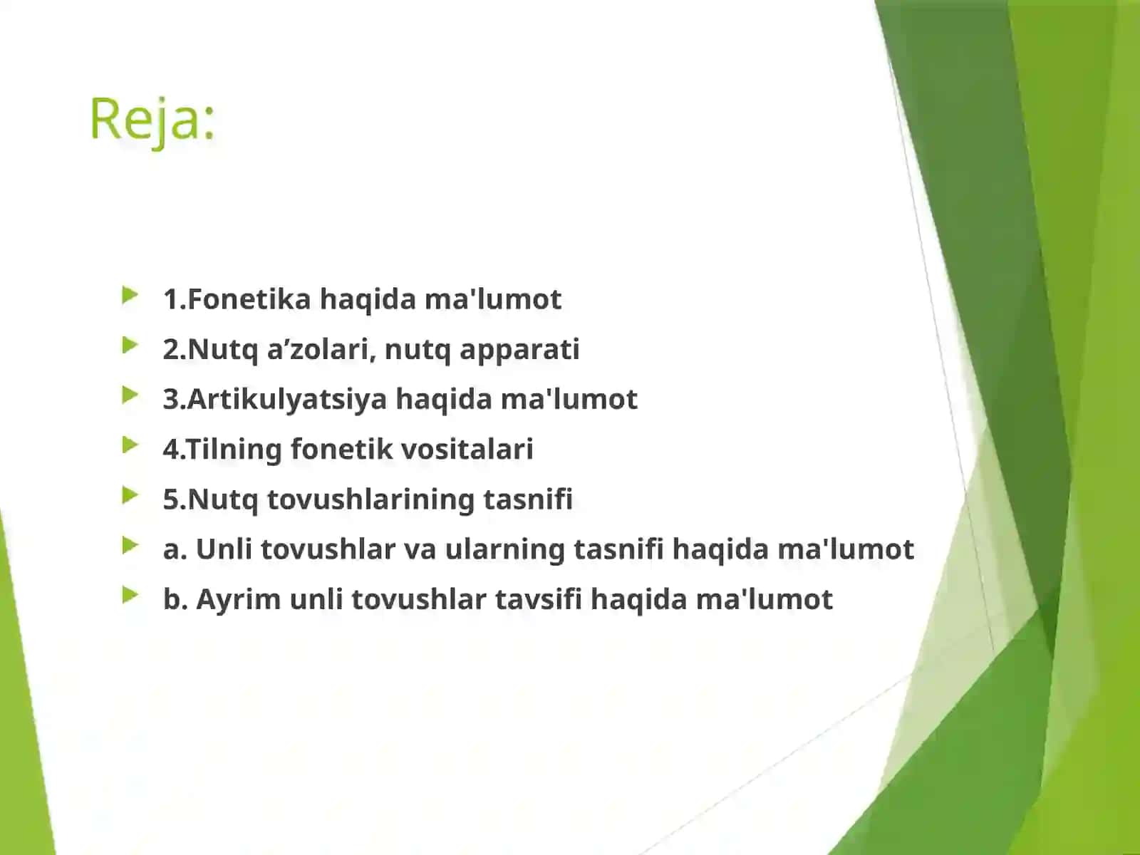 Fonetika va fonologiya 2