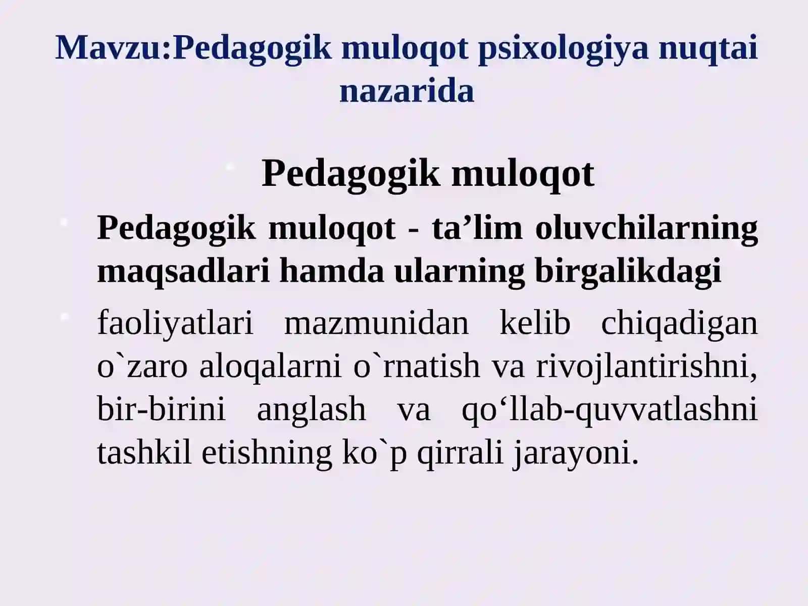 Pedagogik muloqot 2