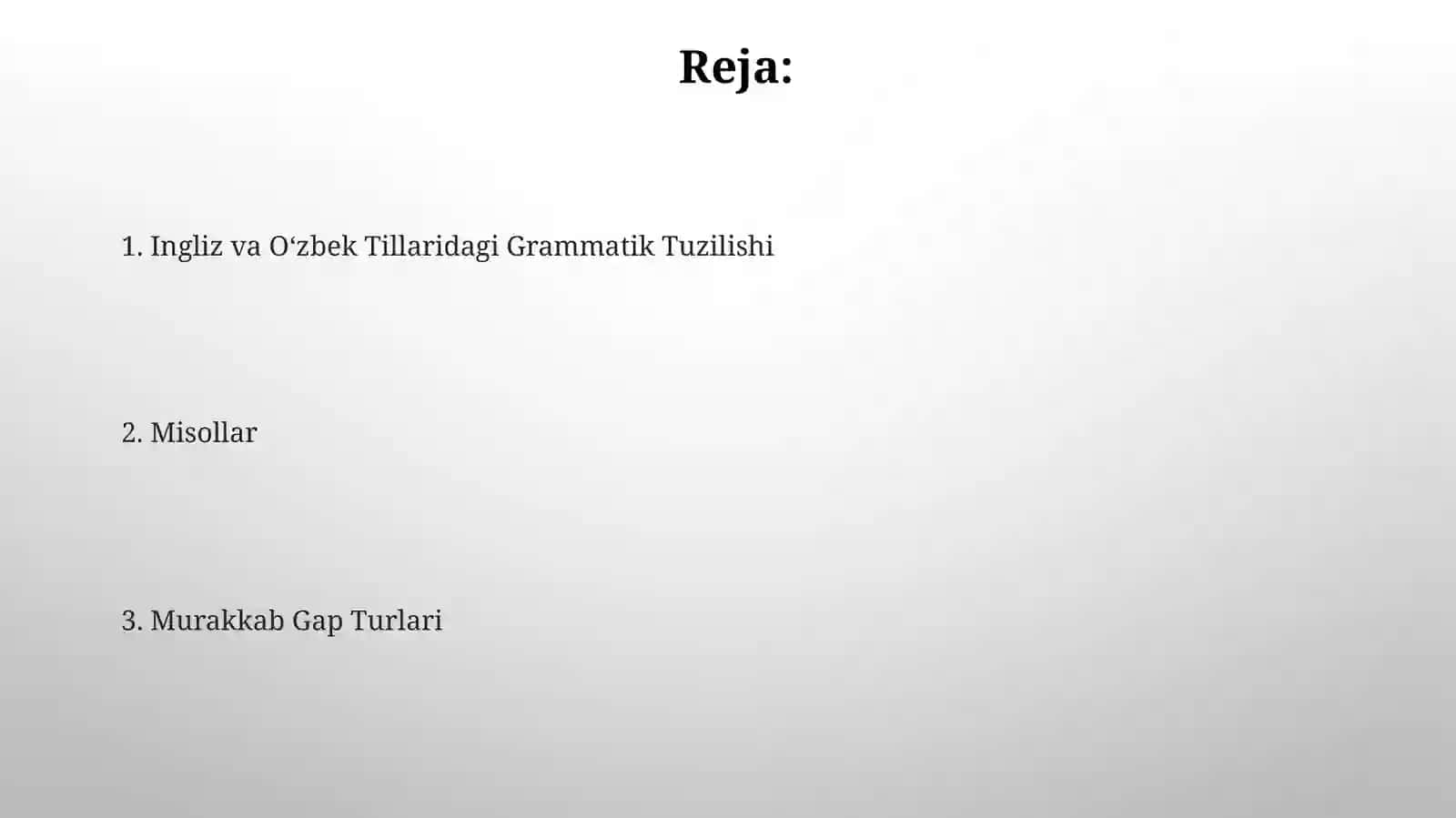 Murakkab gaplarning turlari va ularning grammatik strukturalari: ingliz va o‘zbek tillari misolida 2