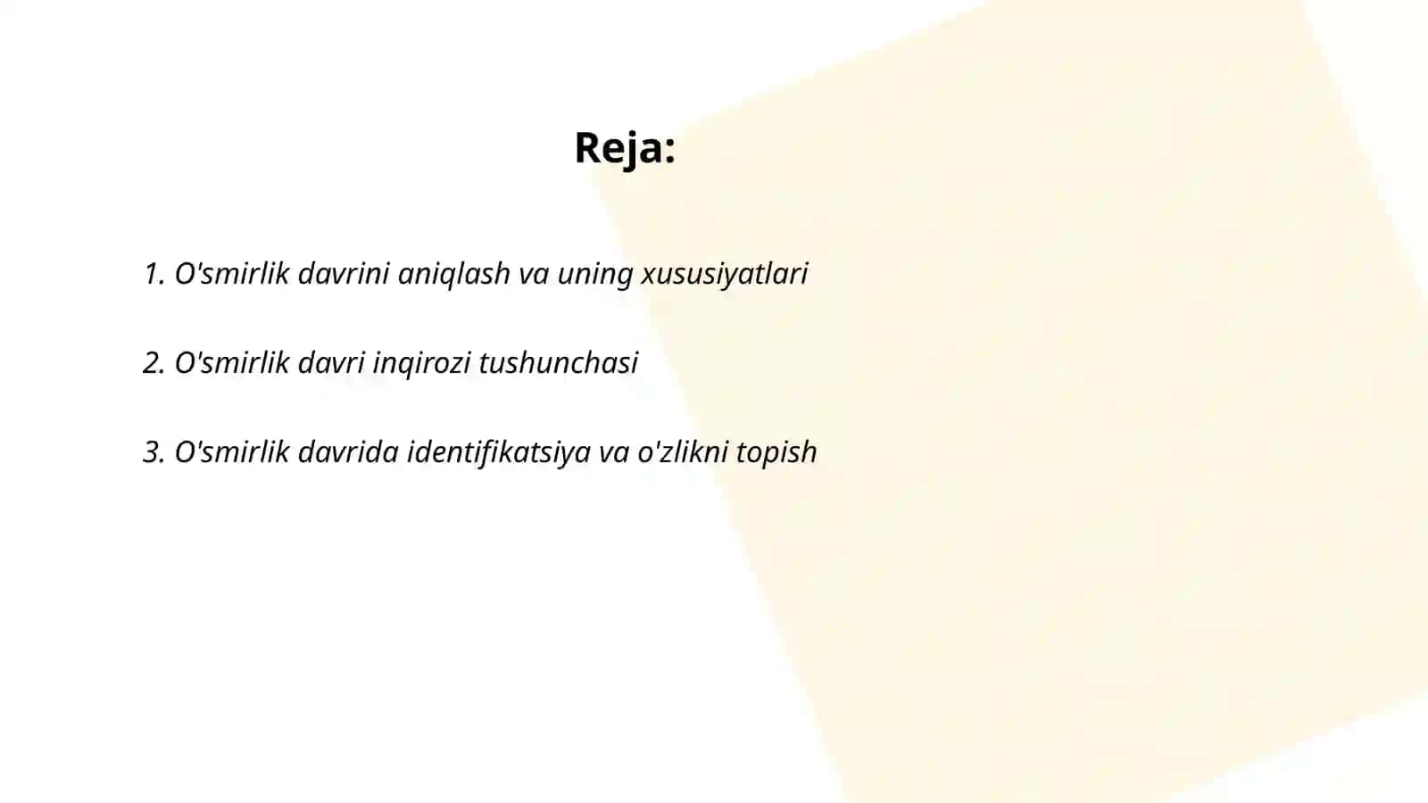 O'smirlik davri inqirozi va uning psixologik psixofiziologik sabablari 2