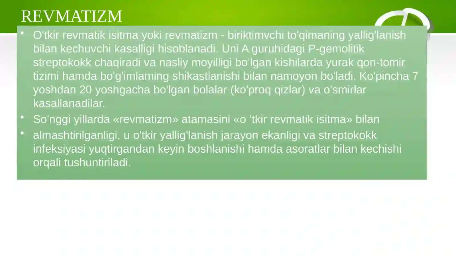 Revmatizm va revmatoidli artrit Kasalliklarining Diagnostik Mezonlari 2