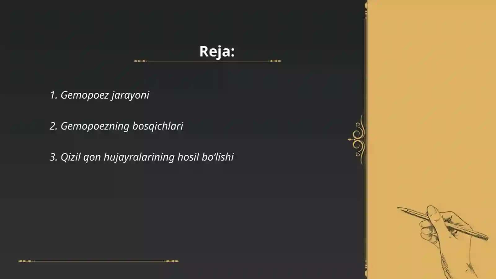 Gemopoez jarayonlarining boshqariluvi 2