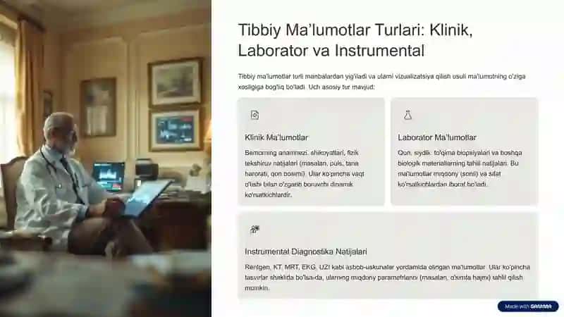 Diagrammalar bilan Tibbiy Maʼlumotlarni Tahlil Etish 2