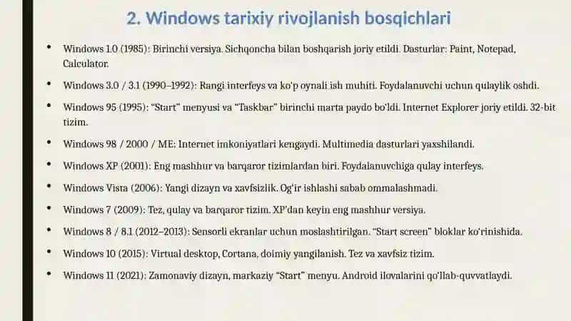 Windows 2