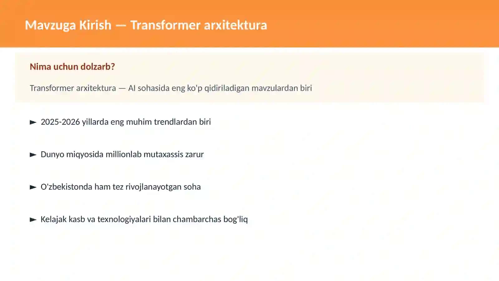 Transformer arxitektura 2
