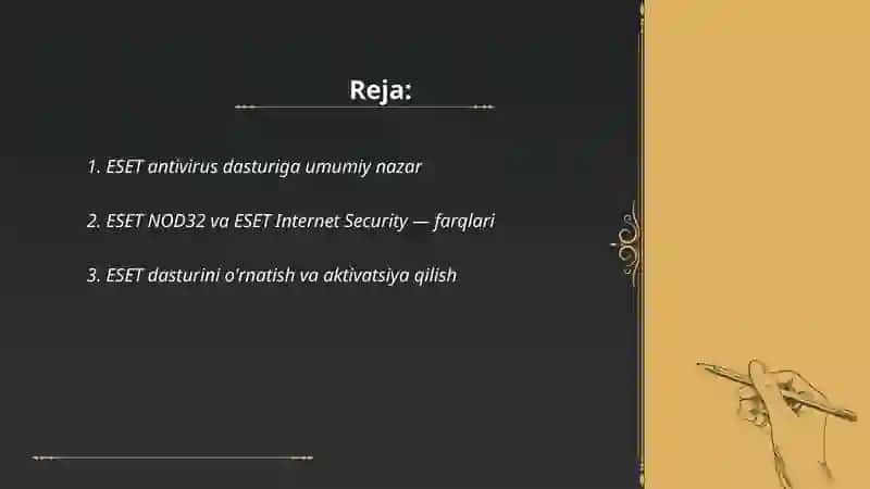 ESET antivirus dasturi 2