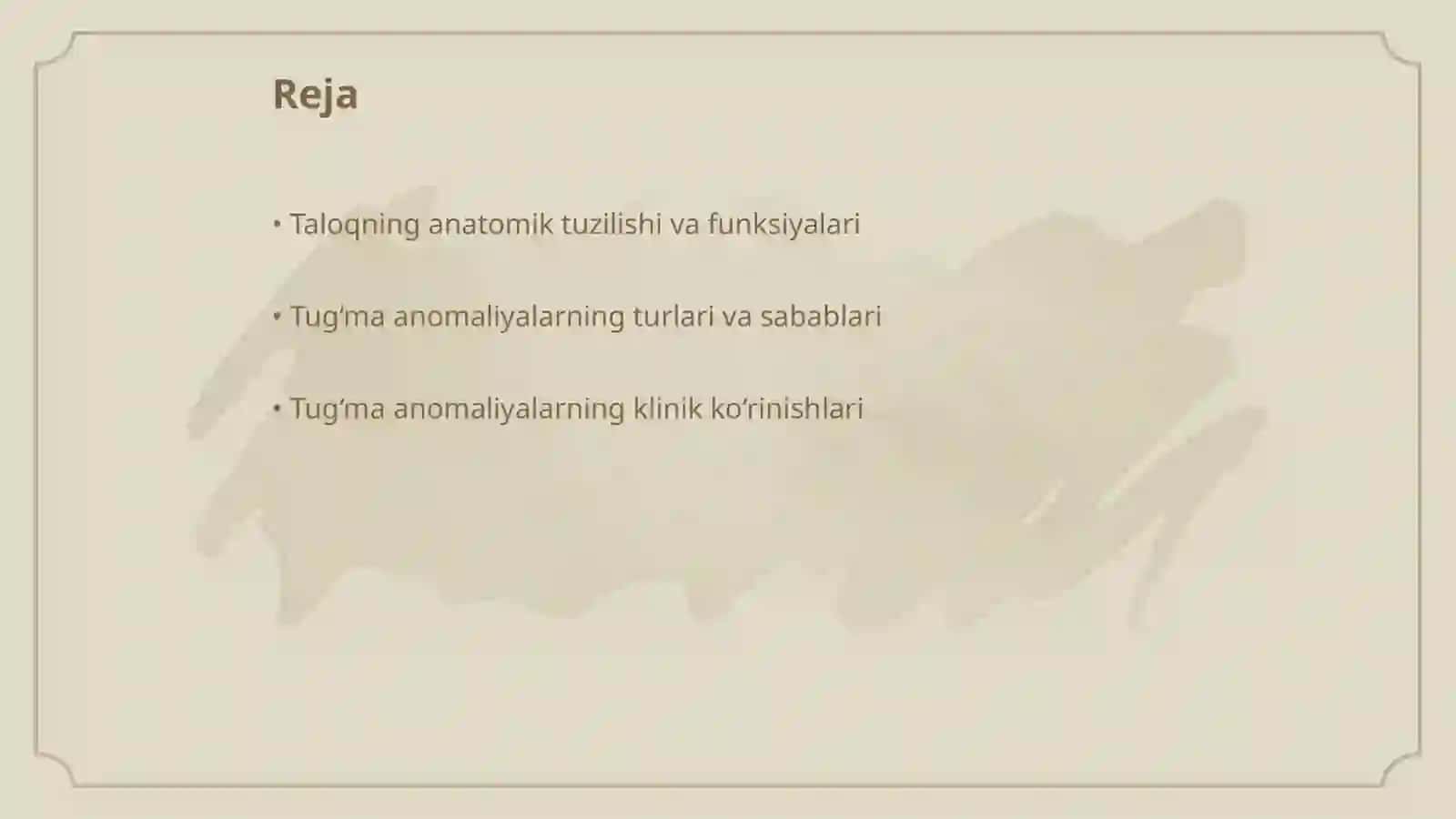 Taloqning tug‘ma anomaliyalari va o‘smalari 2