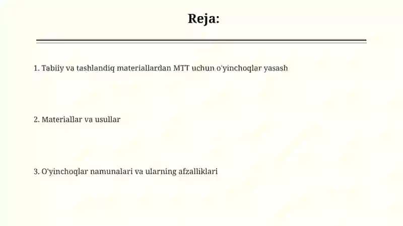 MTTda tabiiy va tashlandiq materiallardan turning oʻyinchoqlar yasash 2