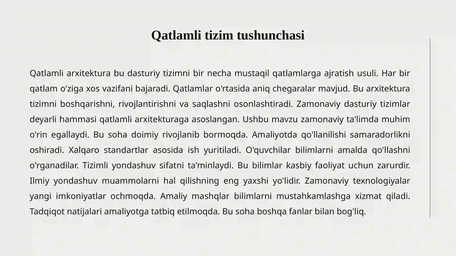 QATLAMLI ARXITEKTURA 2