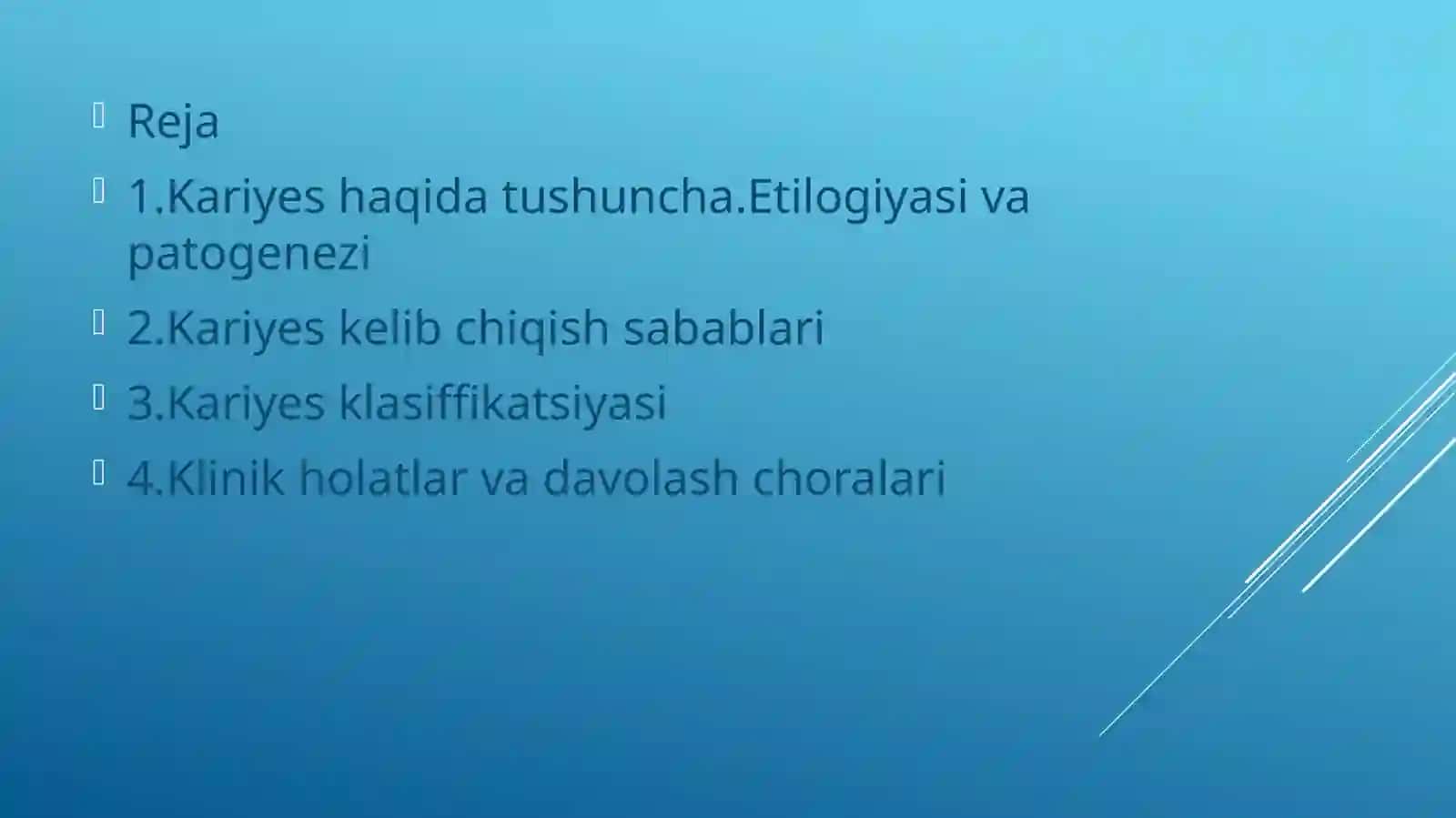 Tish kariesi 2
