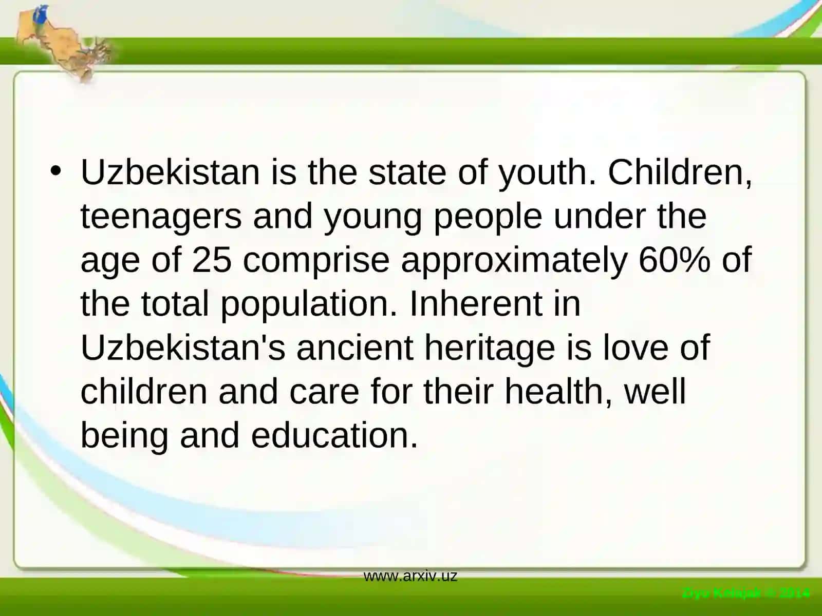 Theeducationdevelopmentin Uzbekistan 2