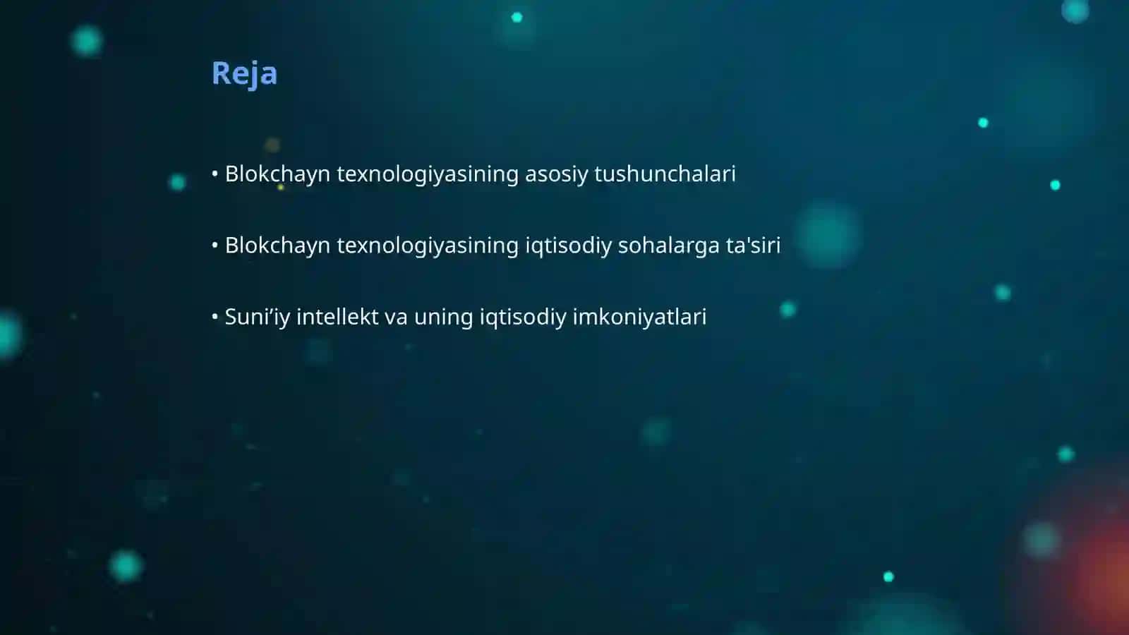 Blokchayn texnologiyasi va undan iqtisodiy sohalarda foydalanish imkoniyati 2