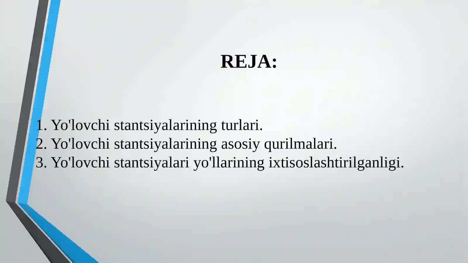13-MA’RUZA. YO'LОVCHISTАNSIYALАRININGTUZILISHIVАSXЕMАLАRI 2