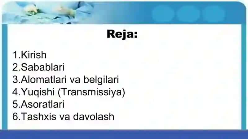 Suvchechak kasalligi 2