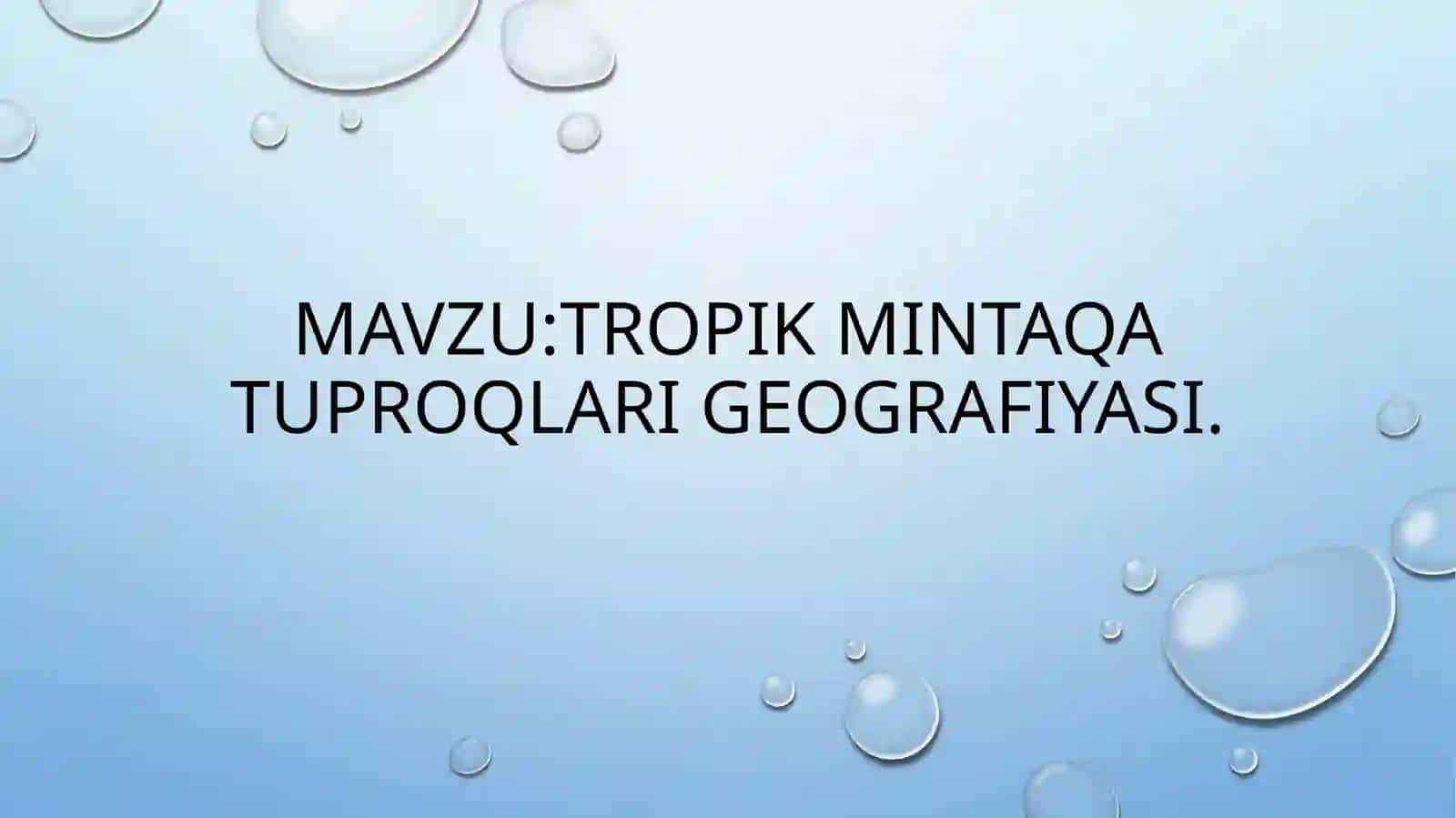 Adhamova Mahbubaning Tuproq Largeografiyasi Fanidan Mustaqil Ta'limi 2