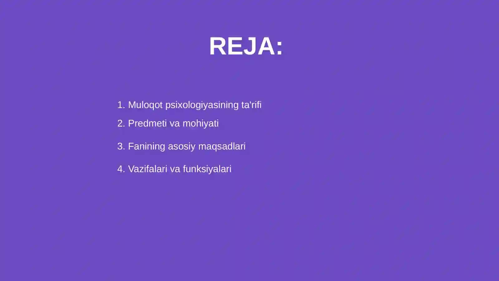 Muloqot psixologiya fanining predmenti maqsadi va vazifalari 2