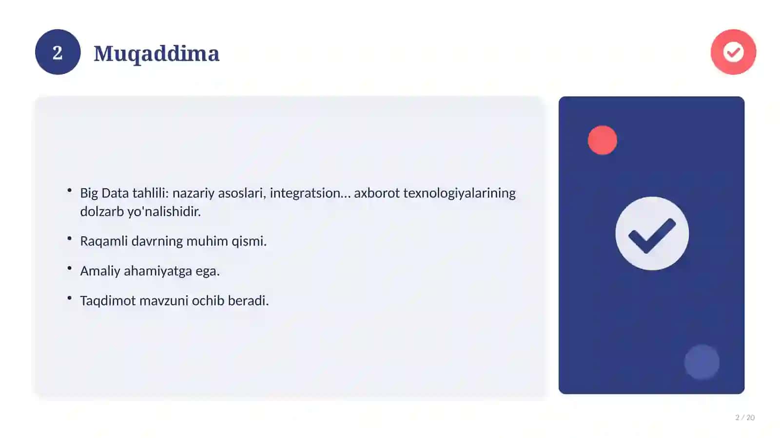 Big Data tahlili: nazariy asoslari, integratsion yondashuvda (Esse) 2