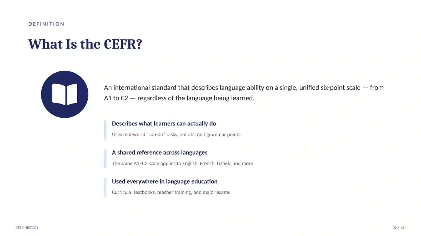 CEFR history 2
