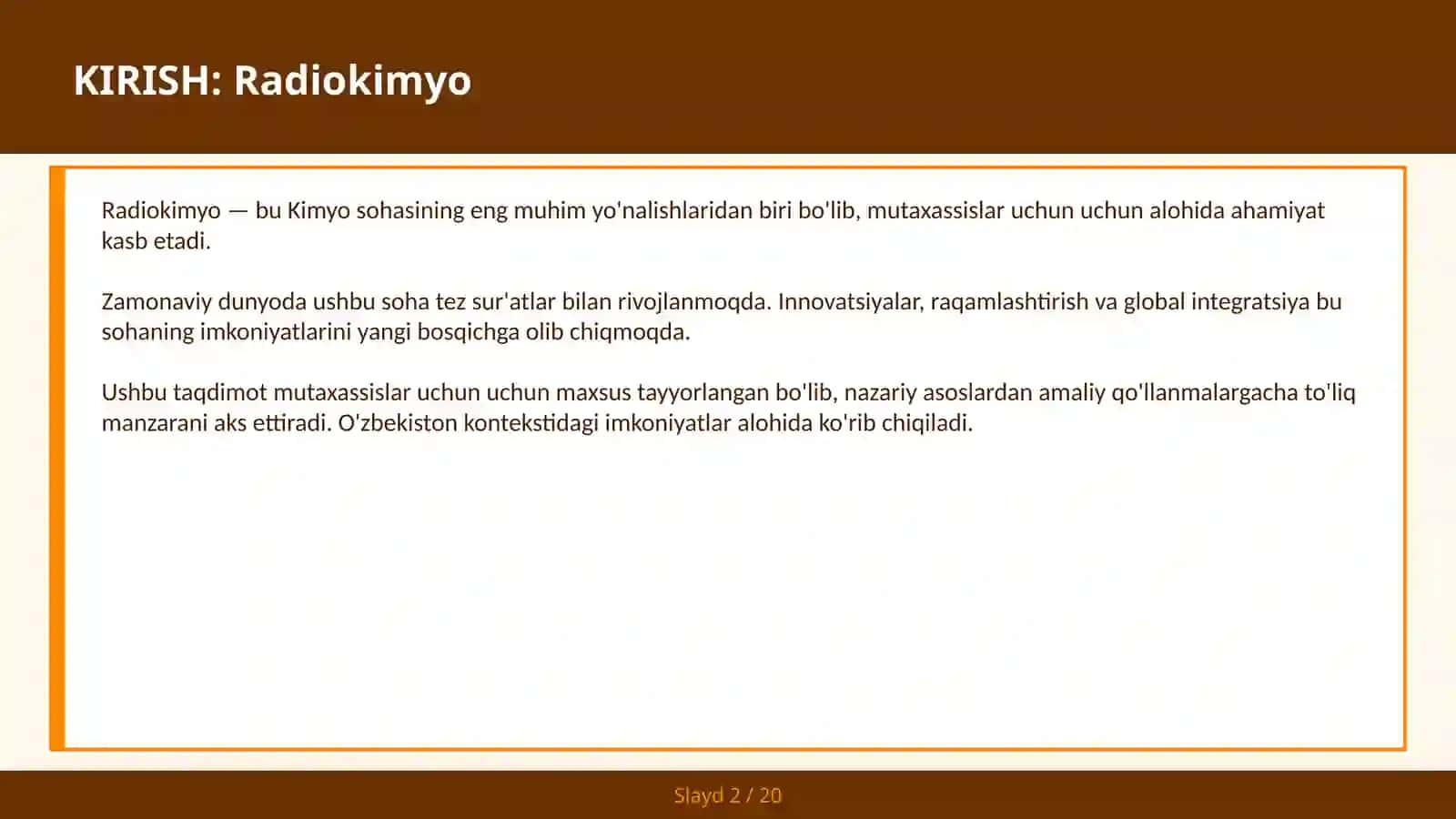 Radiokimyo 2