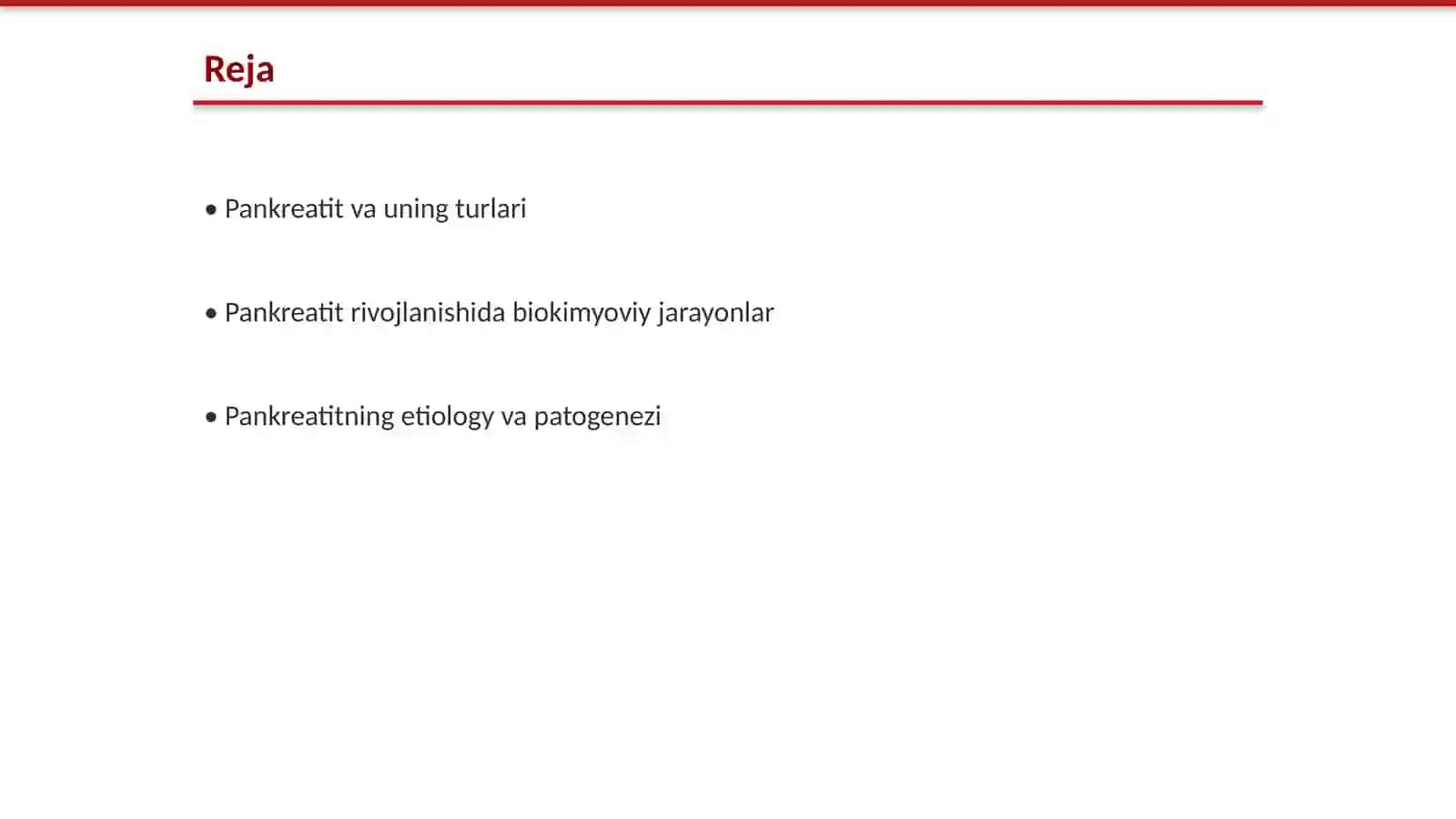 Pankreatit rivojlanishining biokimyoviy asoslari. Davolash va diagnostikatamoillari 2