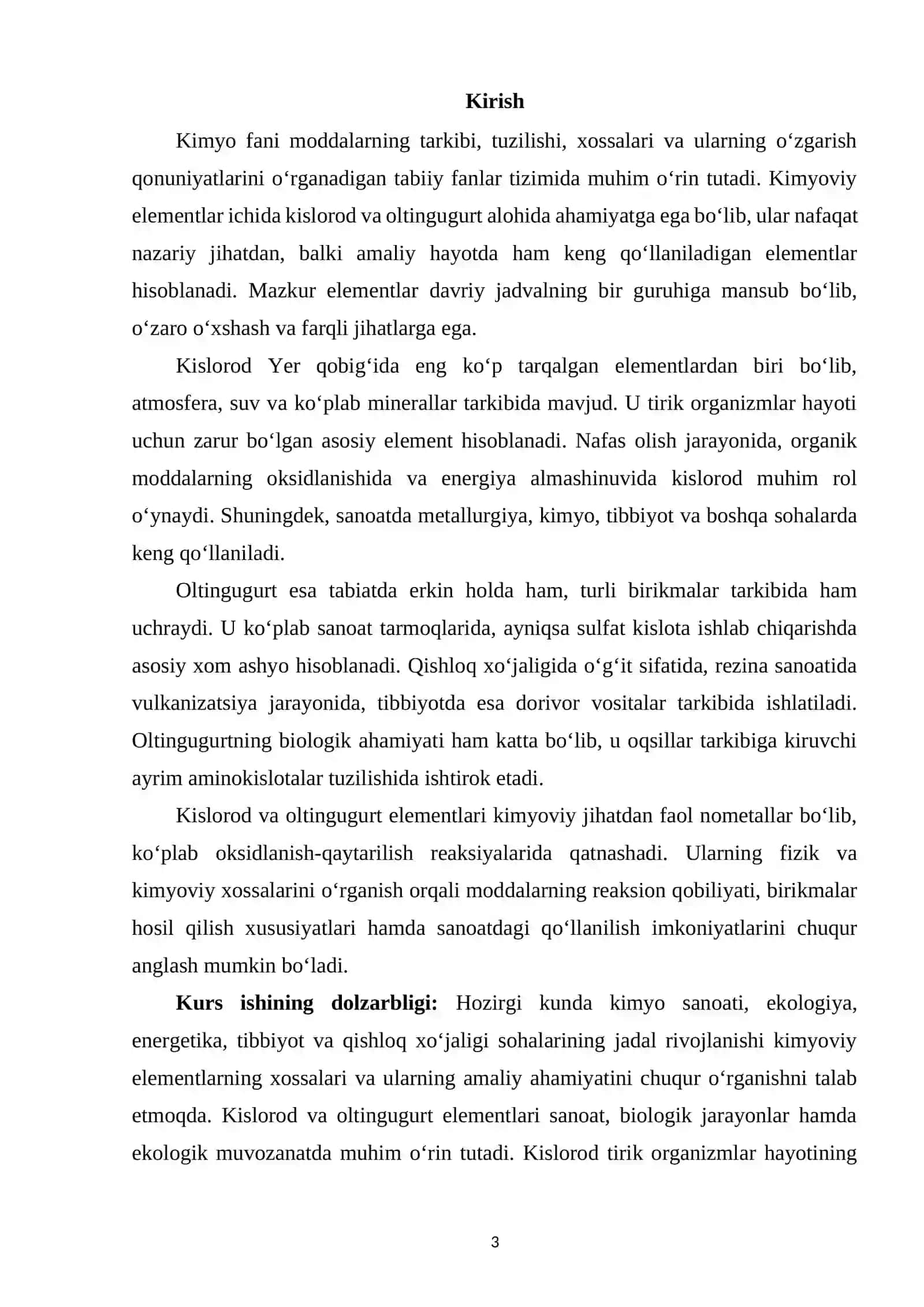 KISLOROD VA OLTINGUGURT ELEMENTLARI 2