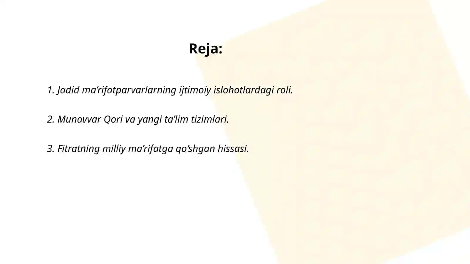 Jadid ma’rifatparvarlarning ijtimoiy islohotlardagi roli 2
