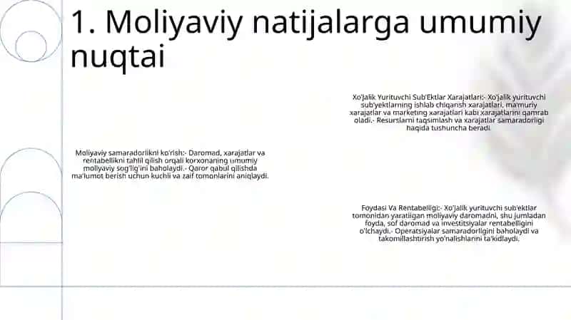 XoʼJalik Yurituvchi SubʼEktlar Xarajatlari, Foydasi Va Rentabelligi 2