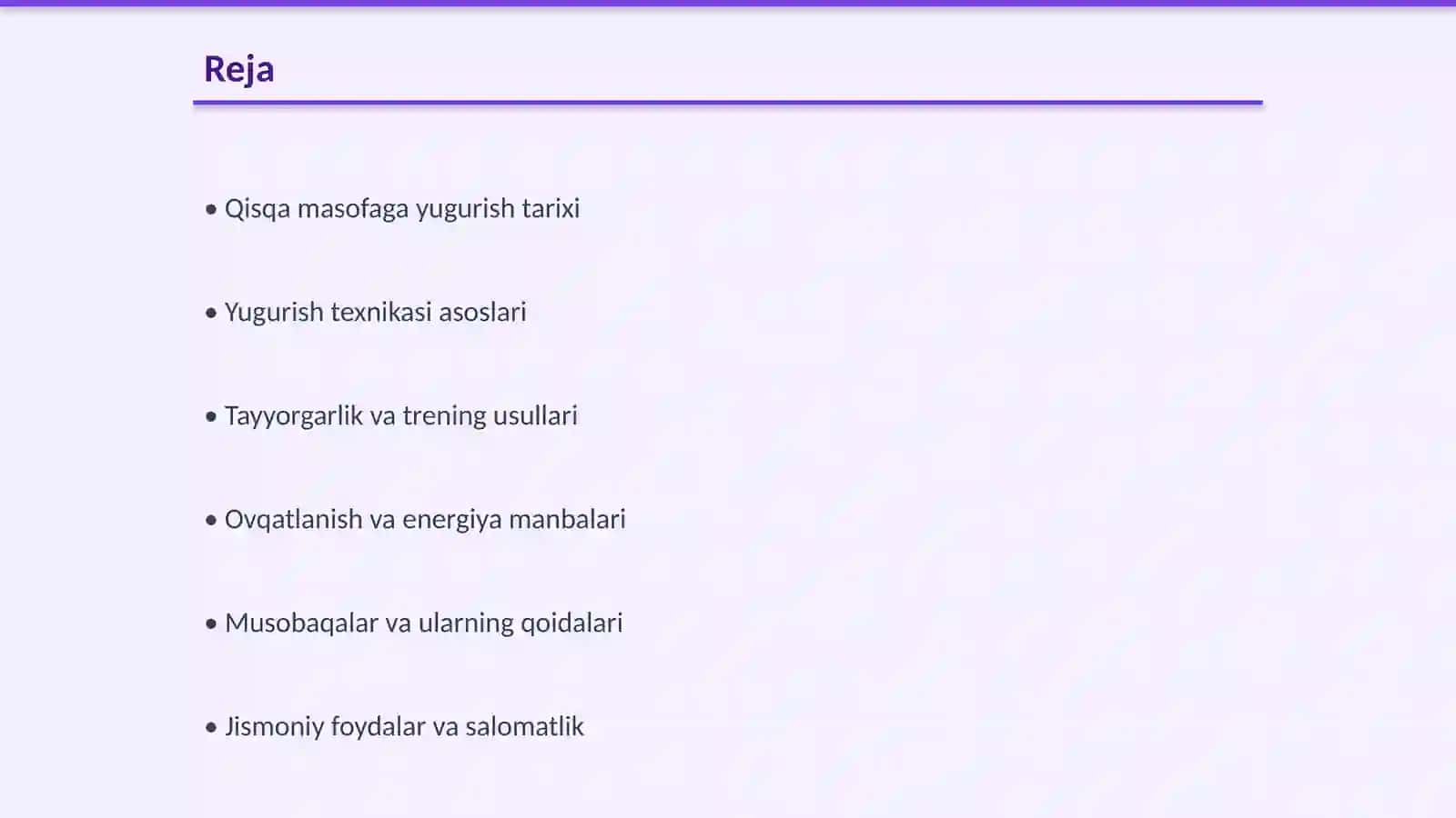 Qisqa masofaga yugurish tarixi 2