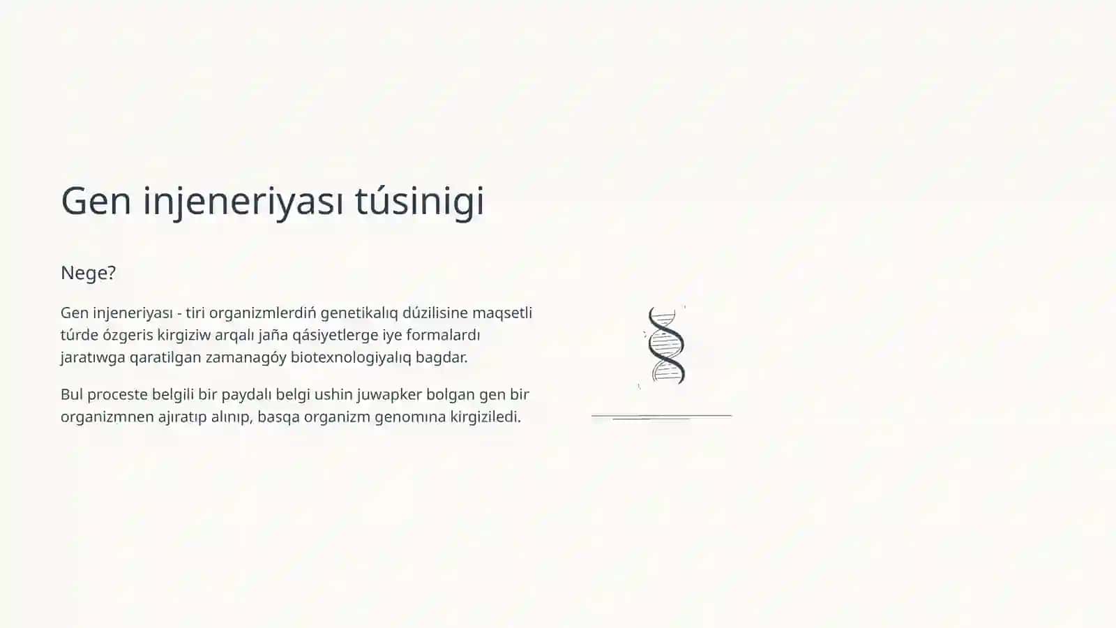 Gen injeneriyası járdeminde transgen ósimlikler alıw 2