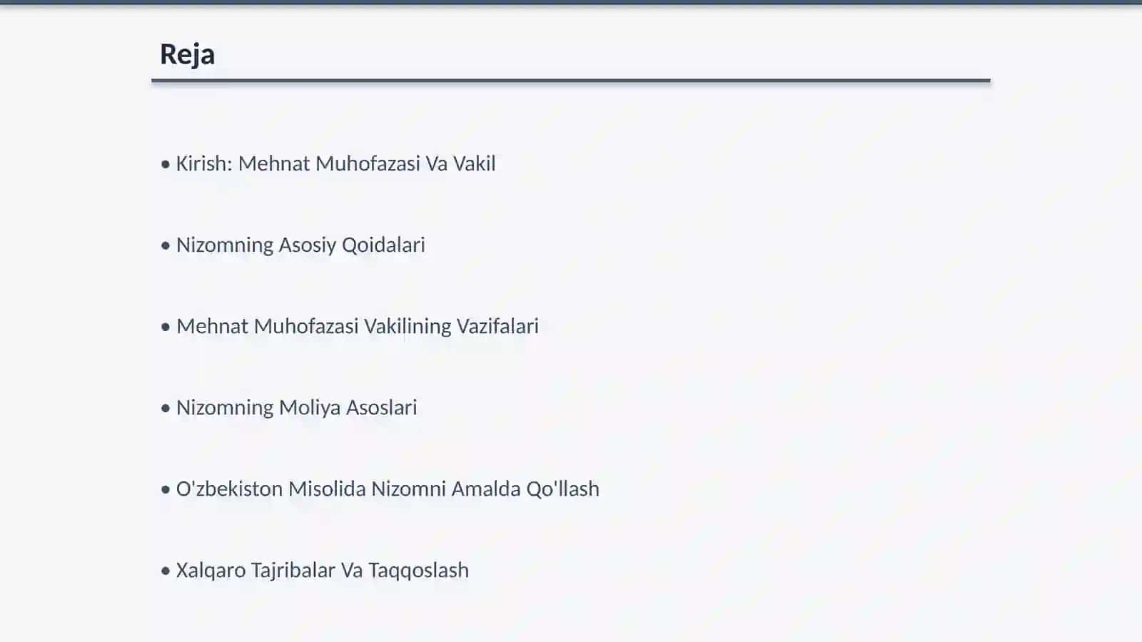 Mehnat Muhofazasi Bo'yicha Vakil To'g'risida Nizom Tahlili 2