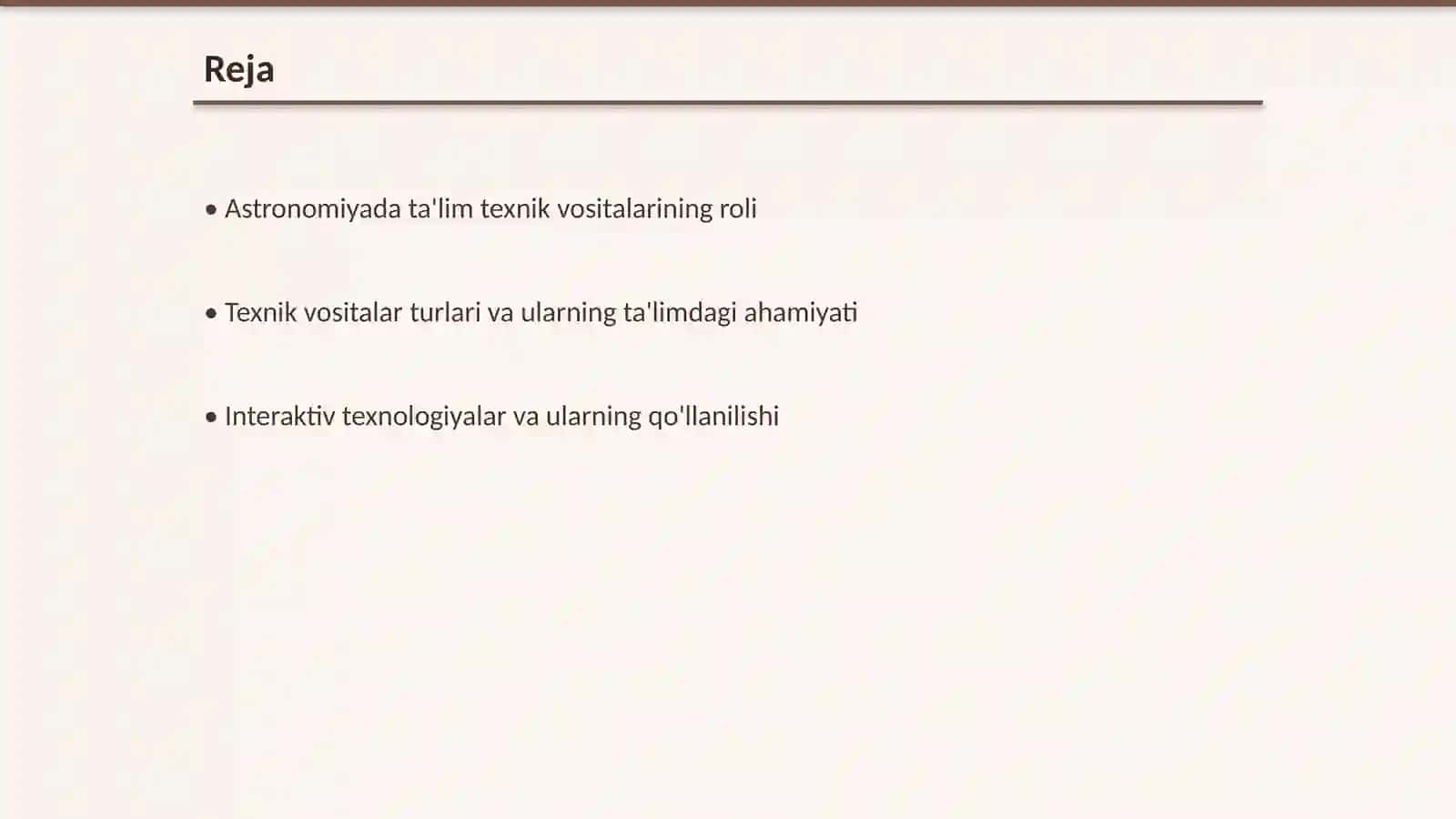 ASTRONOMIYA OQITISHDA TEXNIK VOSITALAR VA ULARNI QOLLASH USULLARI 2