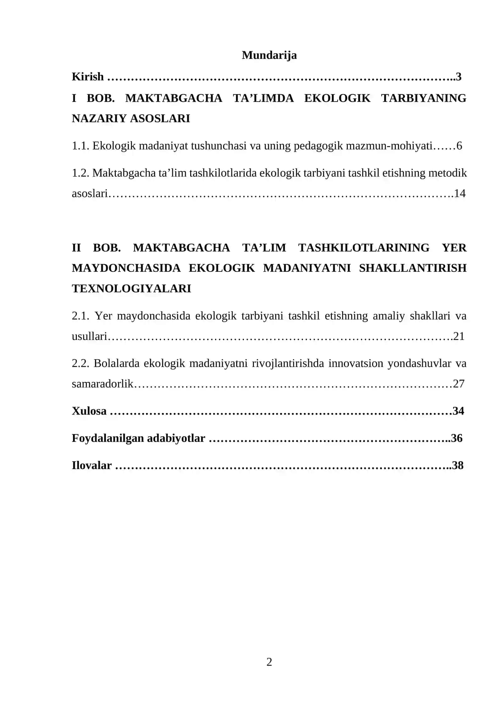 Maktabgacha ta’lim tashkilotlarining yer maydonchasida bolalarni ekologik madaniyatlarini shakllantirish 2