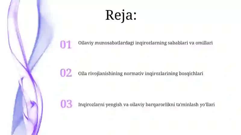 Oila rivojlanishining normatik inqirozlari 2
