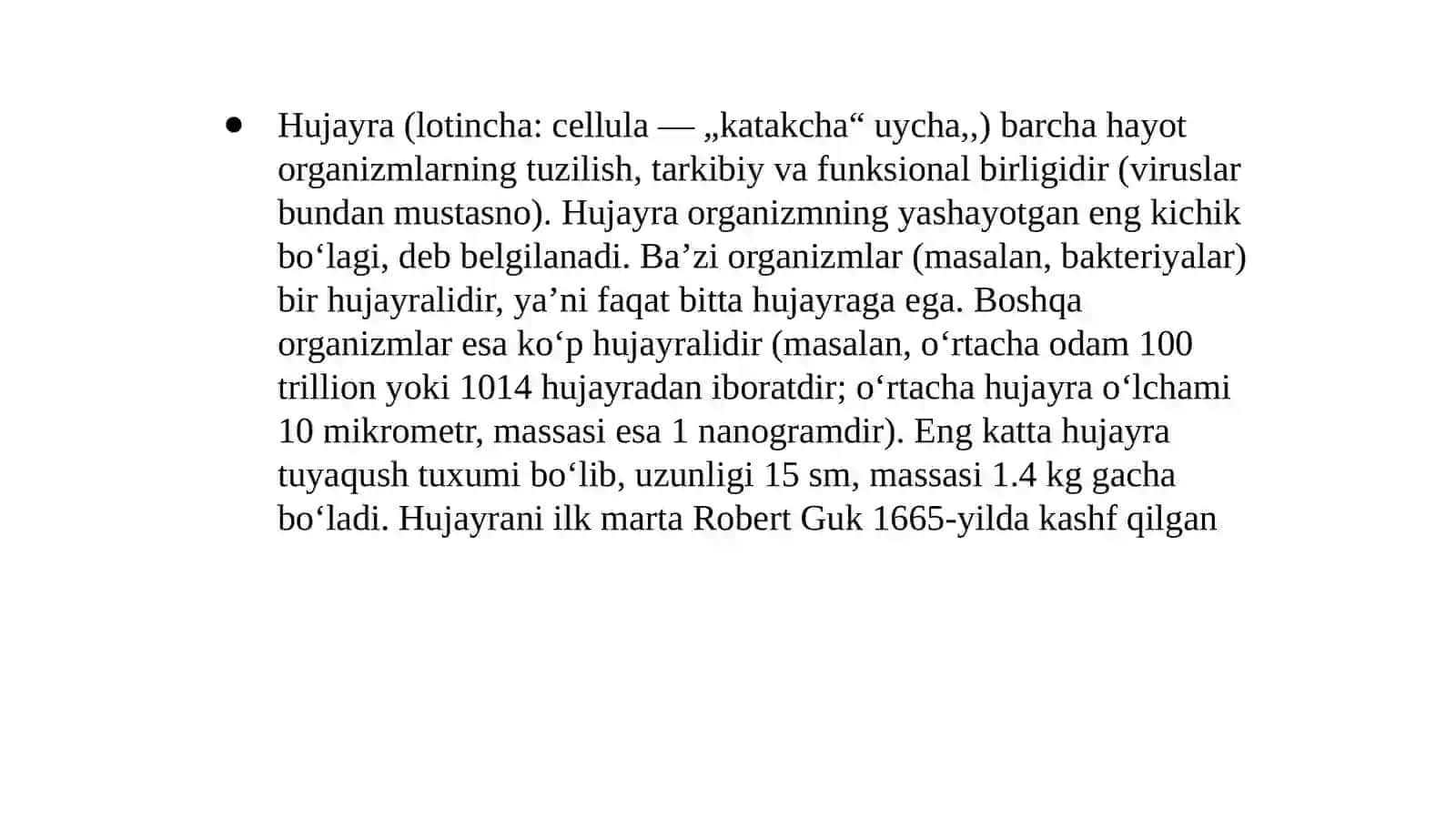 Hujayra (cellula) 2