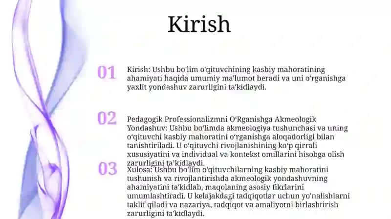 Pedagogik Professionalizmni OʻRganishga Akmeologik Yondashuv 2