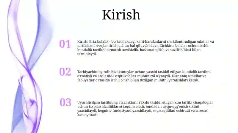Ilk Yoshdagi Bolalarning Kun Tartibini ToʻGʻRi Tashkil Qilishda Tarbiyachining OʻRni 2