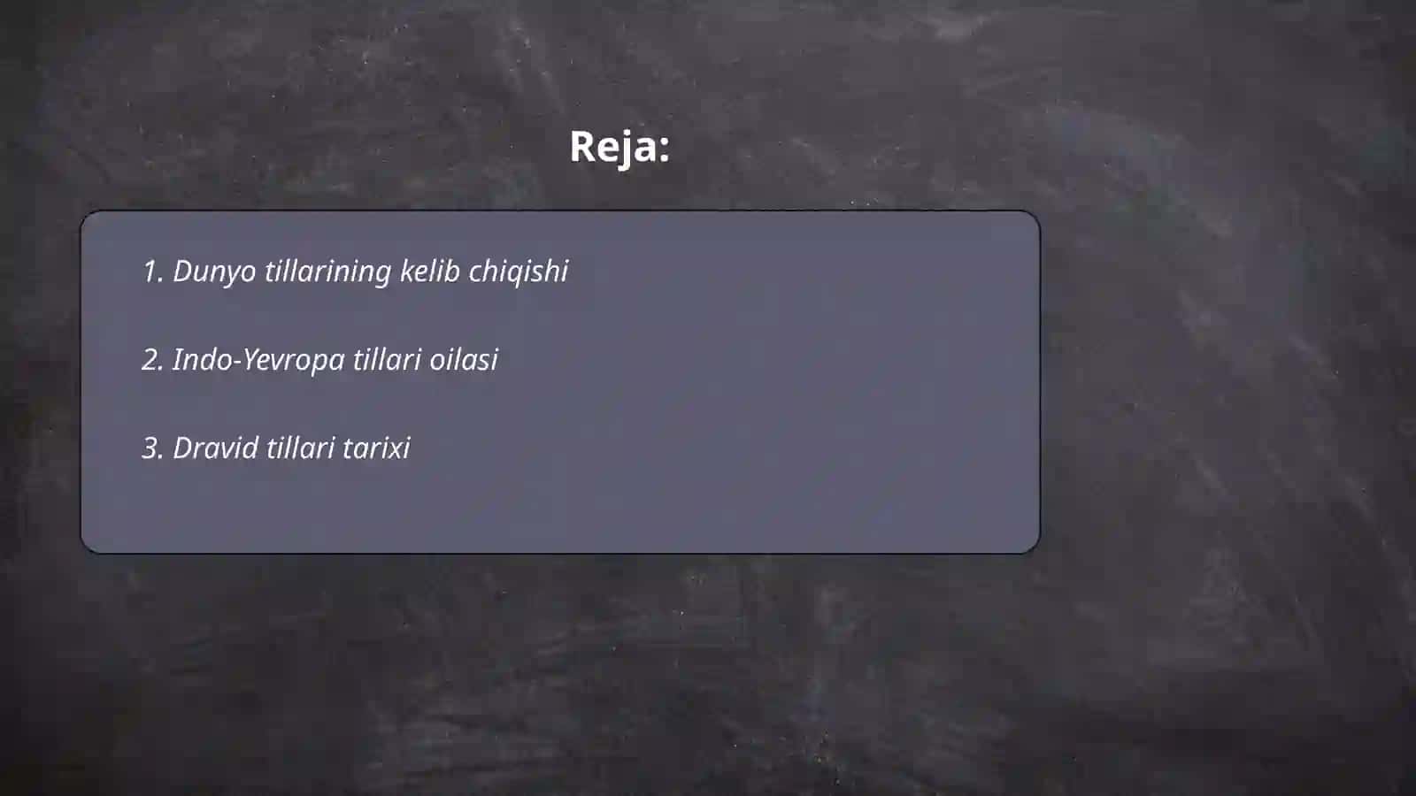 Dunyo tillarining tarixi va rivoji 2