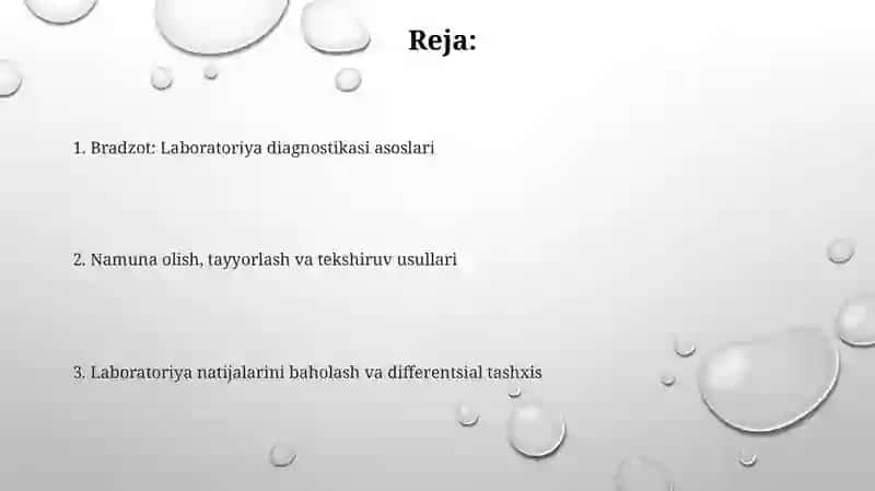 Bradzotni labaratoriya diagnozi 2