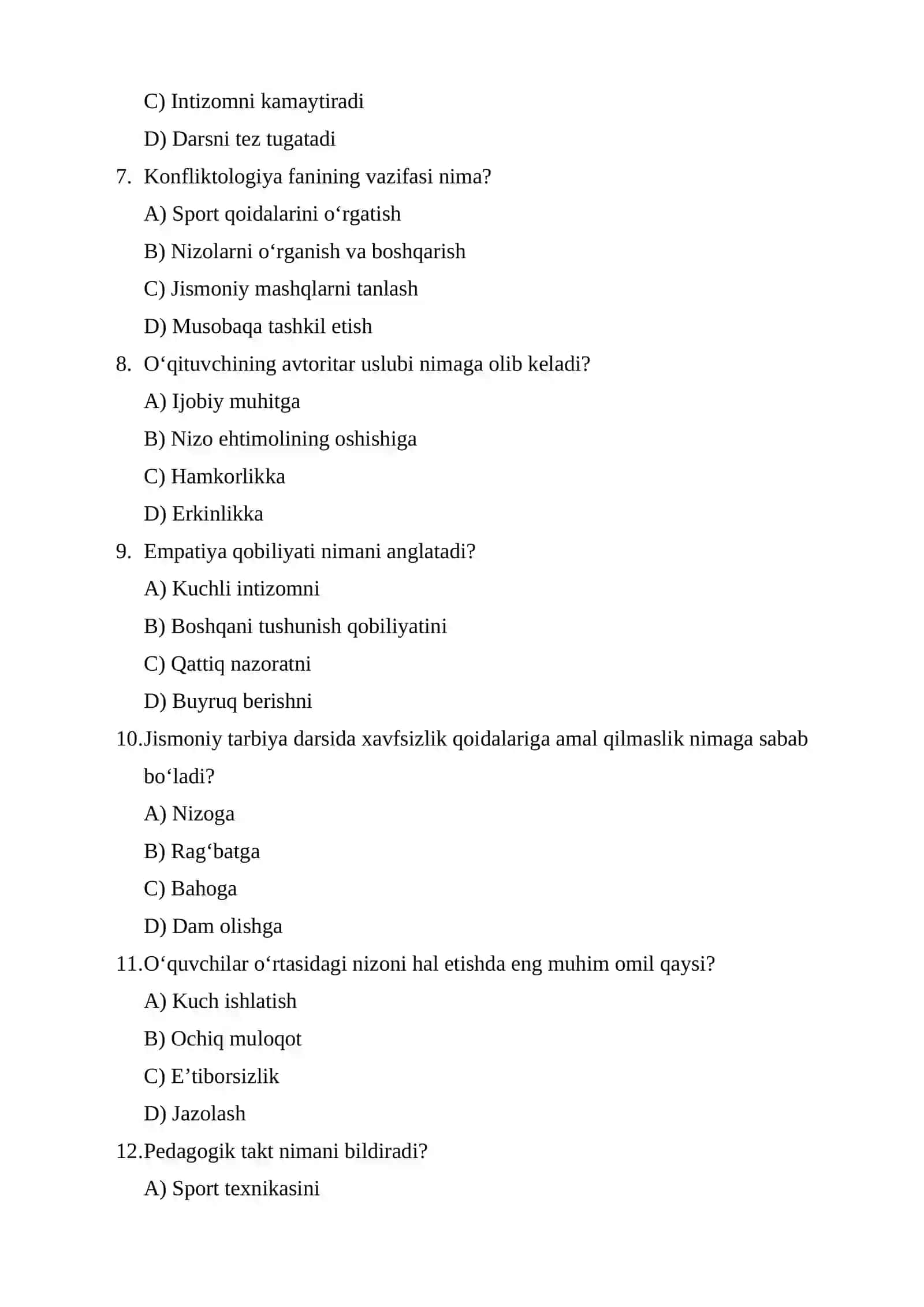 Jismoniy Tarbiya O‘qituvchisi Faoliyatida Nizolar Pedagogik Muammo Sifatida 2