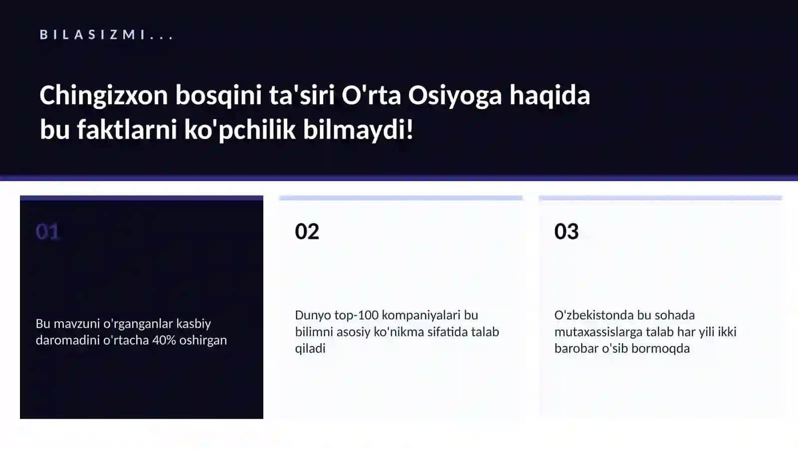 Chingizxon bosqini ta'siri O'rta Osiyoga 2