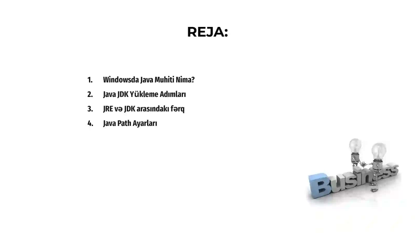 Windowsda Java muhiti 2